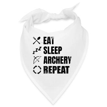 Bogensport Zeitplan - Bandana - Weiß - Vorne