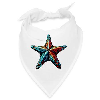 Seestern - Bandana - Weiß - Vorne