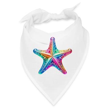 Seestern - Bandana - Weiß - Vorne