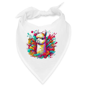 Alpaka - Bandana - Weiß - Vorne