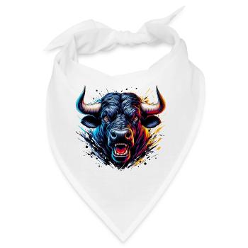 Stier - Bandana - Weiß - Vorne