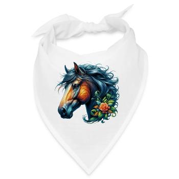 Pferd - Bandana - Weiß - Vorne