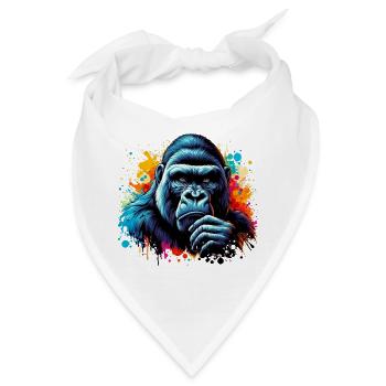 Gorilla - Bandana - Weiß - Vorne
