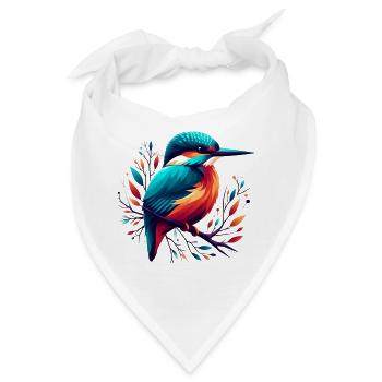 Eisvogel - Bandana - Weiß - Vorne