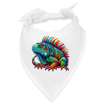Leguan - Bandana - Weiß - Vorne