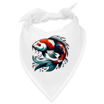 Koi-Karpfen - Bandana - Weiß - Vorne