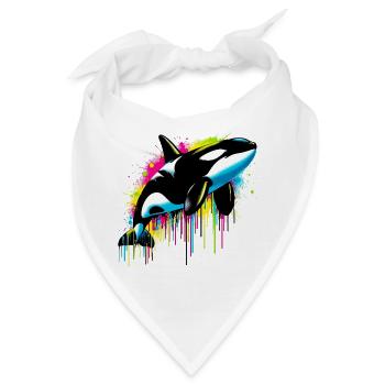 Schwertwal - Bandana - Weiß - Vorne