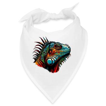 Leguan - Bandana - Weiß - Vorne