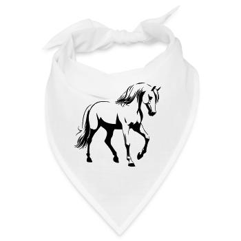 Pferd Araber - Bandana - Weiß - Vorne