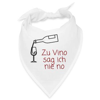 Wein- und Weingenuss Humor Design - Bandana - Weiß - Vorne
