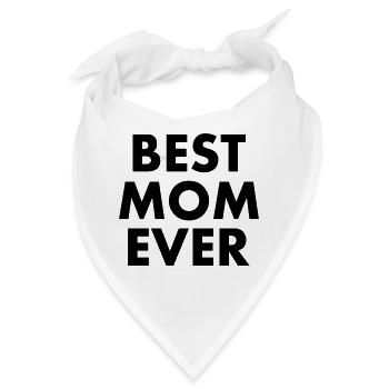 Best mom ever - Bandana - Weiß - Vorne