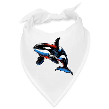 Schwertwal - Bandana - Weiß - Vorne