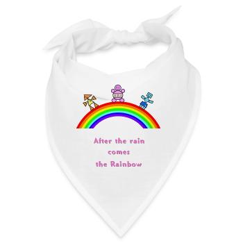 Nach dem Regenregenbogen-Arc - Bandana - Weiß - Vorne