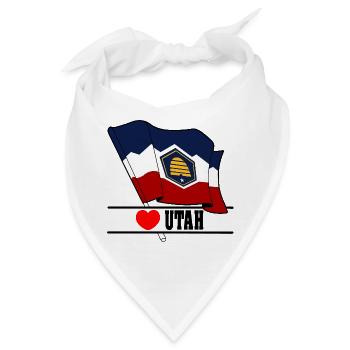 Hinweis Utah Herz UTAH - Bandana - Weiß - Vorne