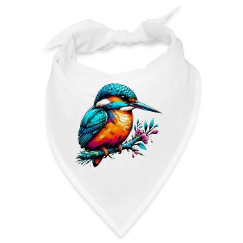 Eisvogel - Bandana - Weiß - Vorne