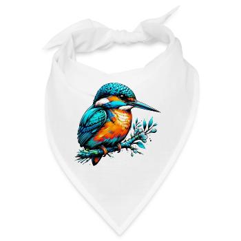 Eisvogel - Bandana - Weiß - Vorne