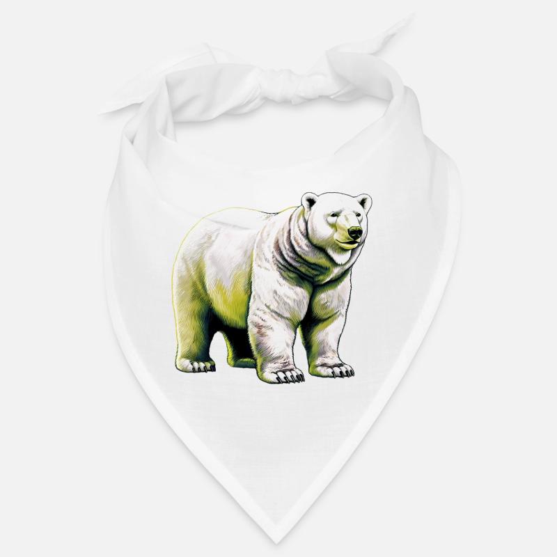 Weißer Eisbär Bandana