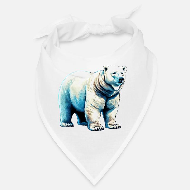White polar bear Bandana