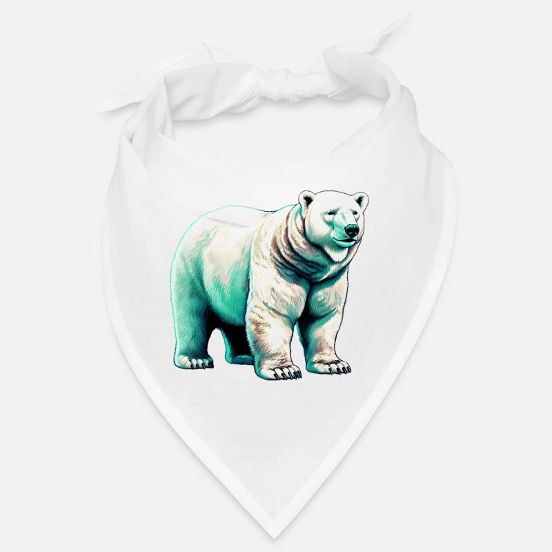 Weißer Eisbär Bandana