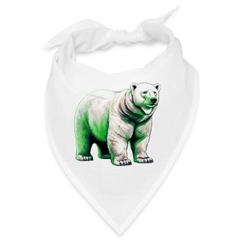 Weißer Eisbär - Bandana - Weiß - Vorne