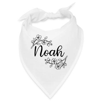 Noah | name of name | Vectorgraphic ! - Bandana - Weiß - Vorne