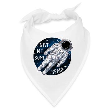 Weltraumastronaut Lustiger Spruch - Bandana - Weiß - Vorne