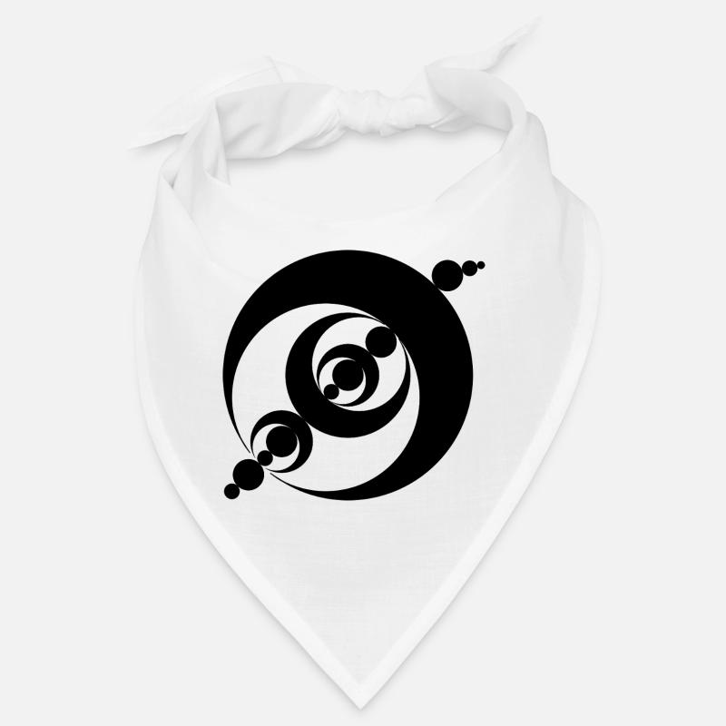 Conception de crop circle en spirale cosmique Bandana