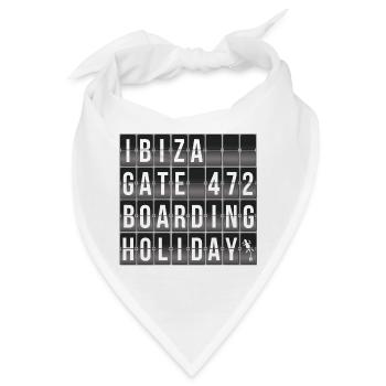 Ibiza Holiday Boarding Sign - Bandana - Weiß - Vorne