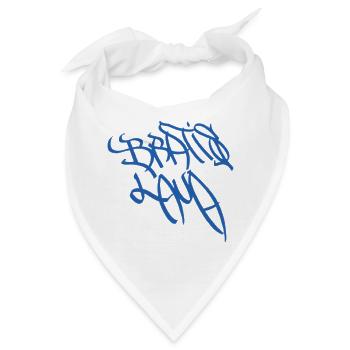 Expressive Graffiti Schriftzug Bratislava - Bandana - Weiß - Vorne