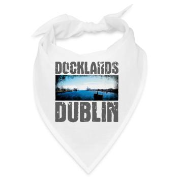 Docklands Dublin Wasseransicht - Bandana - Weiß - Vorne