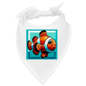 Clownfisch - Bandana - Weiß - Vorne