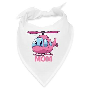Helikopter Mutter - Bandana - Weiß - Vorne