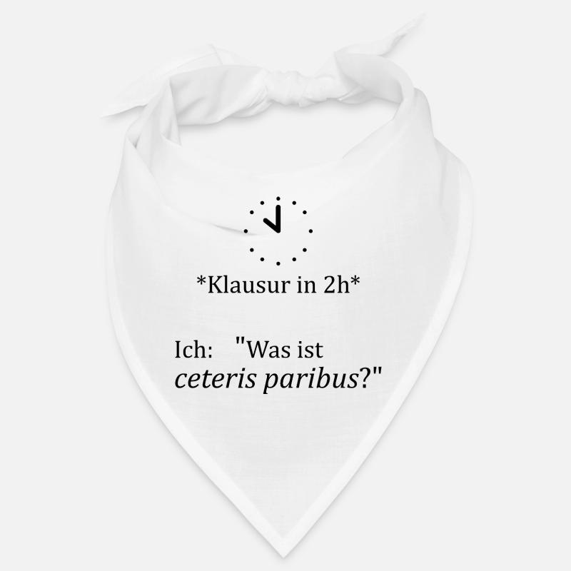Unispruch "ceteris paribus" Geschenk, Studenten Bandana