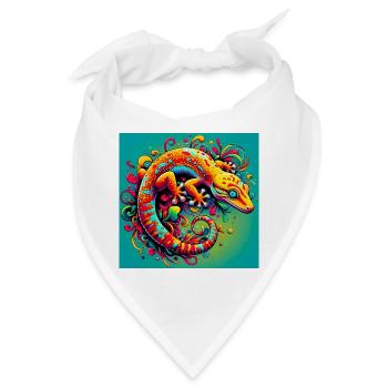 Gecko - Bandana - Weiß - Vorne