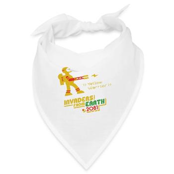 Eindringlinge von der Erde 2081 GELBER KRIEGER - Bandana - Weiß - Vorne