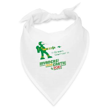 Eindringlinge von der Erde 2081 GRÜNER KRIEGER - Bandana - Weiß - Vorne