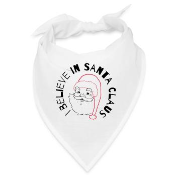 I Believe in Santa Claus - Bandana - Weiß - Vorne