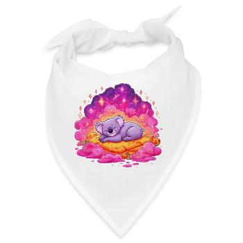 Kuschel Koala Regenbogentraum - Bandana - Weiß - Vorne