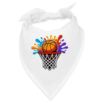 Rainbow Splash Basketballkorb - Bandana - Weiß - Vorne