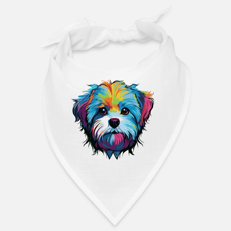 Tête de chien comique de chien Bandana