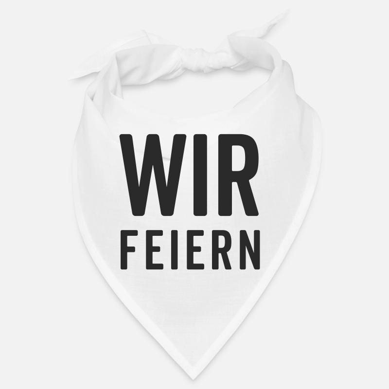 Wir feiern – Party Motiv  Bandana