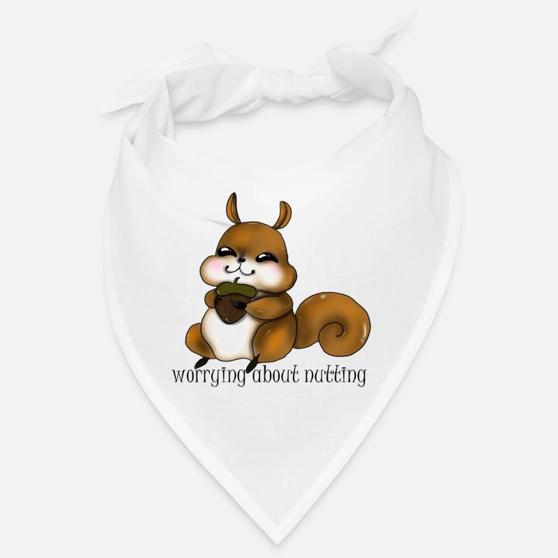 Cuddly squirrel with nut Bandana