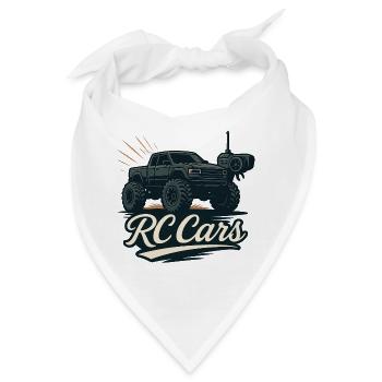RC Cars Monstertruck Logo - Bandana - Weiß - Vorne