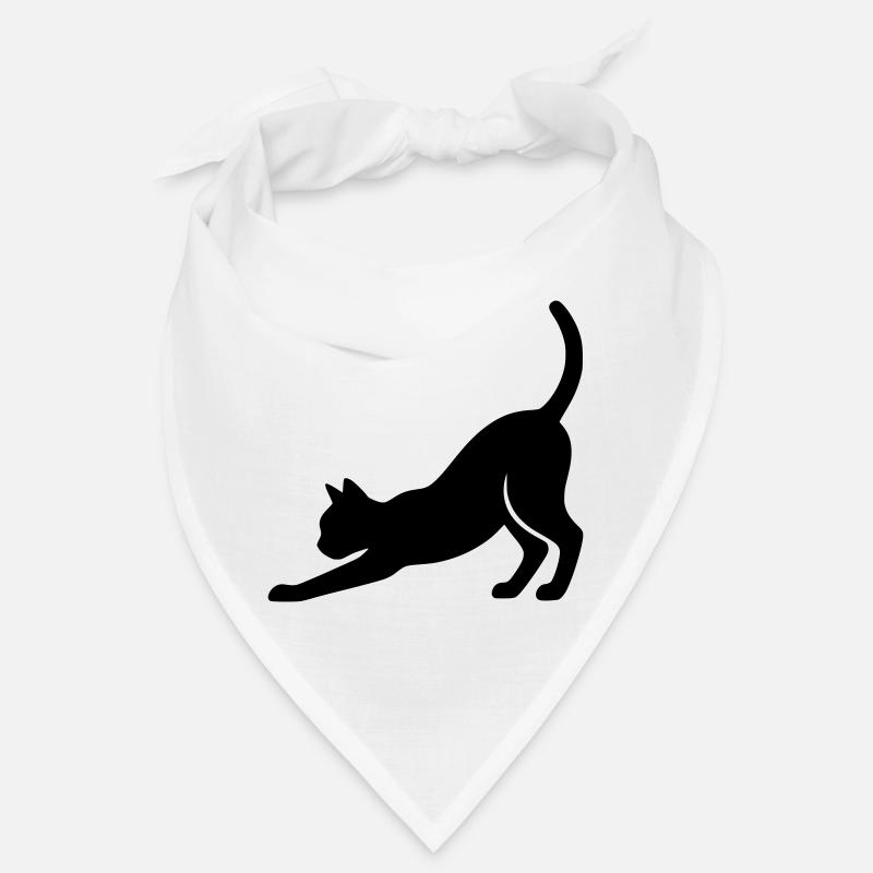 Cat Silhouette Stretch Playful Vector Bandana