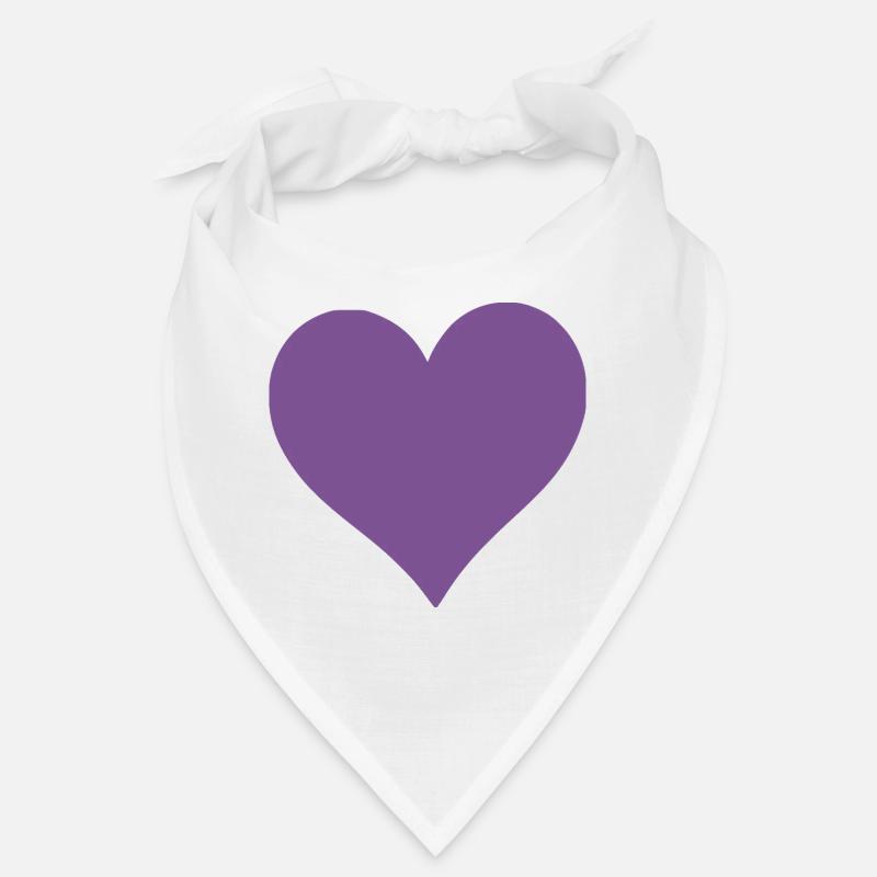 violet heart 2 hearts violet heart pattern Bandana
