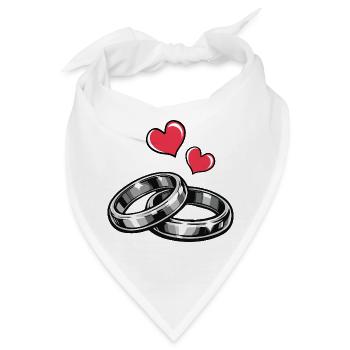 Eheringe - Bandana - Weiß - Vorne