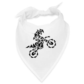 Motocross - Bandana - Weiß - Vorne
