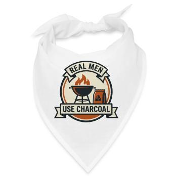 Puristisches Holzkohle-Barbecue - Bandana - Weiß - Vorne