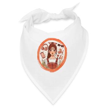 Teenager und ihr Lebensstil - Bandana - Weiß - Vorne