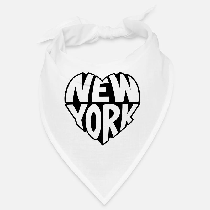 New York angular heart Bandana
